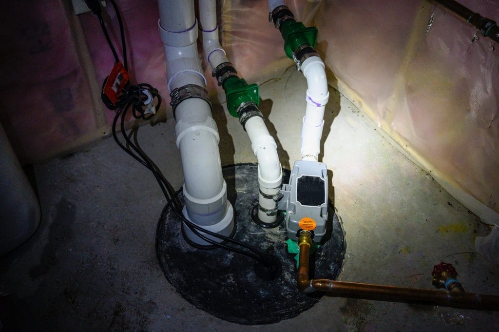 Sump Pump System in Kalamazoo Basement
