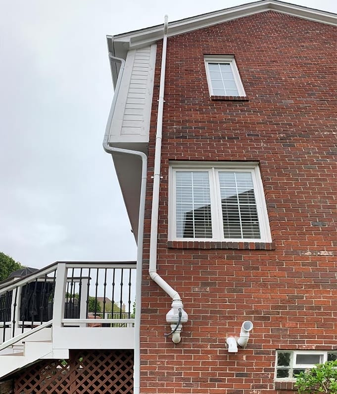Radon Mitigation System Installed on Indianapolis Brick House

